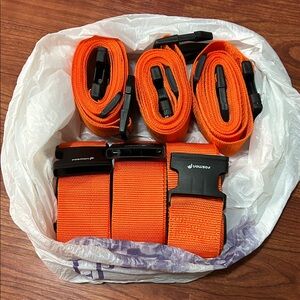Luggage Straps Bundle of 6pcs Orange